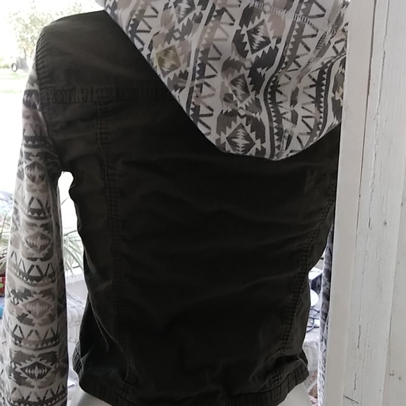 Jean/ fleeced jacket cropped - Picture 3 of 3